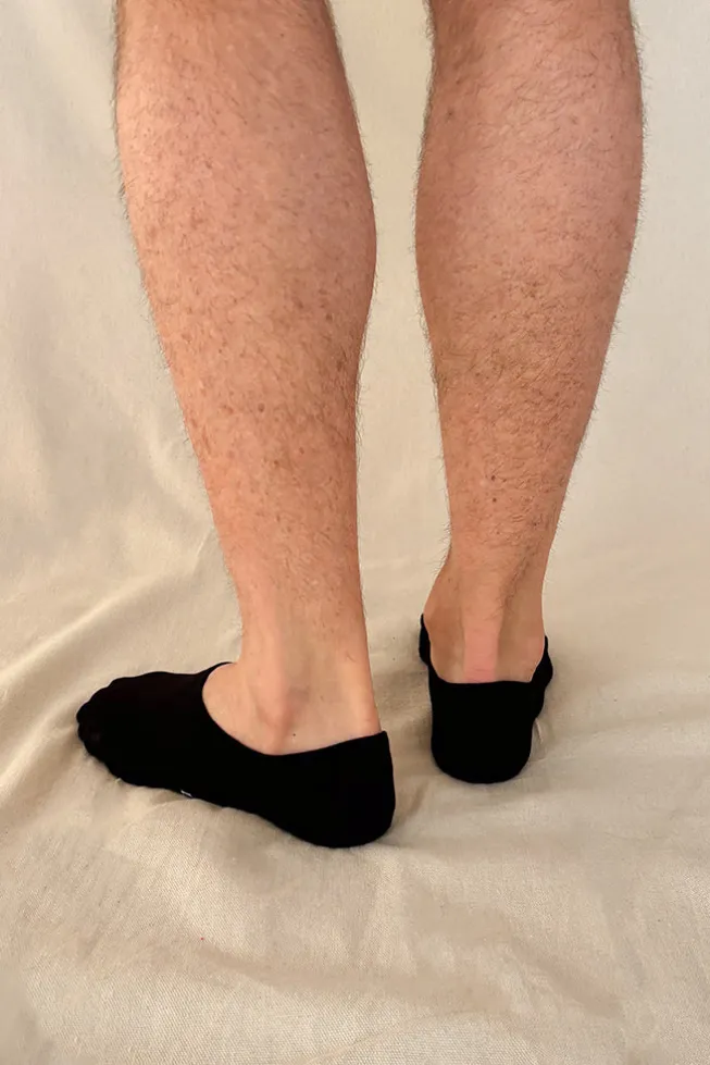 Men's Hidden Bamboo Socks 2 Pack - Black