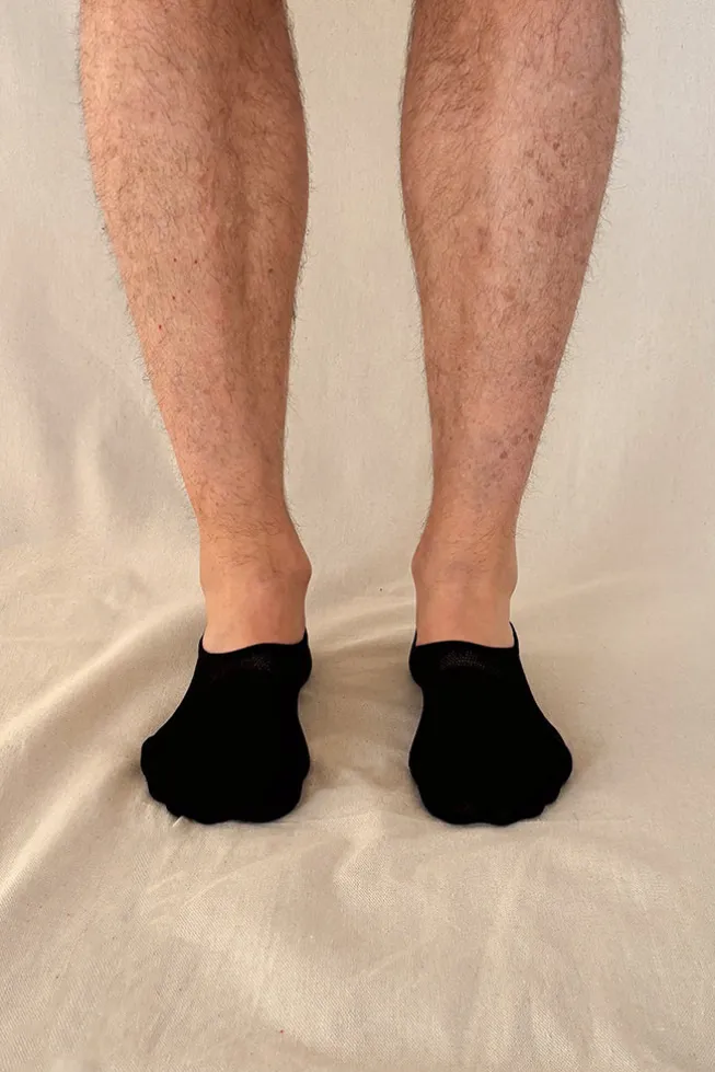 Men's Hidden Bamboo Socks 2 Pack - Black