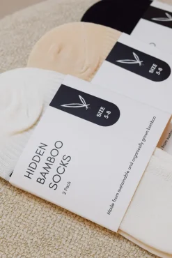 Men's Hidden Bamboo Socks 2 Pack - Black