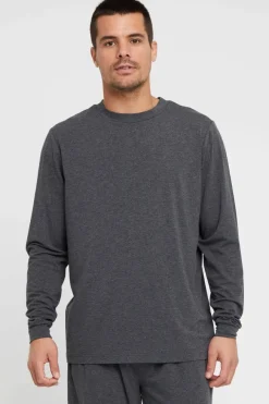 Men's Long Sleeve Crew Neck - Charcoal