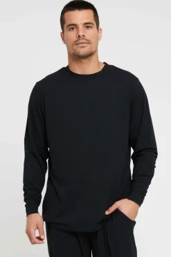Men's Long Sleeve Crew Neck - Black