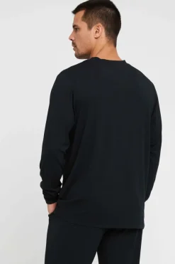 Men's Long Sleeve Crew Neck - Black