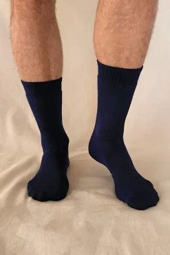 Men's Thick Bamboo Socks 2 Pack - Navy