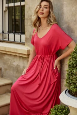 Mila Maxi Dress - Magenta