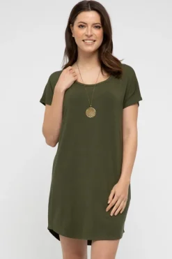 Niah Dress - Dark Olive
