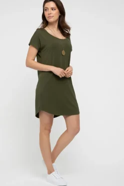 Niah Dress - Dark Olive