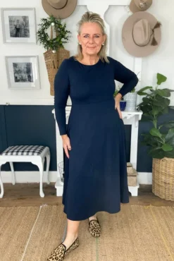 Olivia Dress - Dark Navy