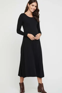 Olivia Maternity Dress - Black