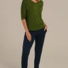 Peggy Bamboo Trouser - Dark Navy