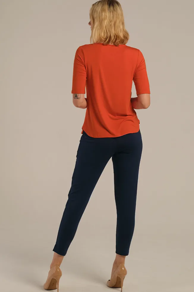 Peggy Bamboo Trouser - Dark Navy