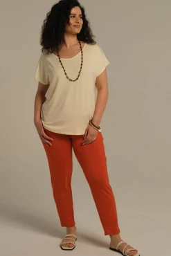 Peggy Bamboo Trouser - Flame