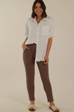 Peggy Bamboo Trouser - Mousse