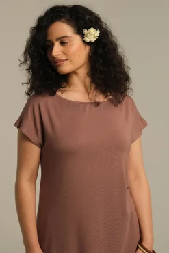 Pia Bamboo Tee - Mousse