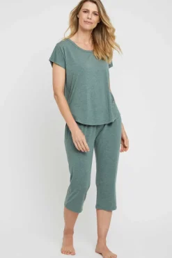 3/4 PJ Pant - Moss Green