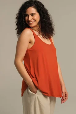 Relaxed Bamboo Singlet - Flame