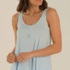 Relaxed Bamboo Singlet - Powder Blue