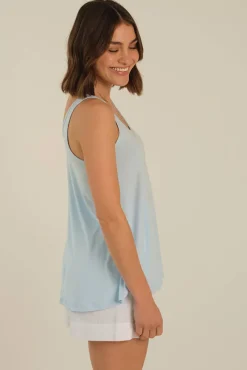 Relaxed Bamboo Singlet - Powder Blue