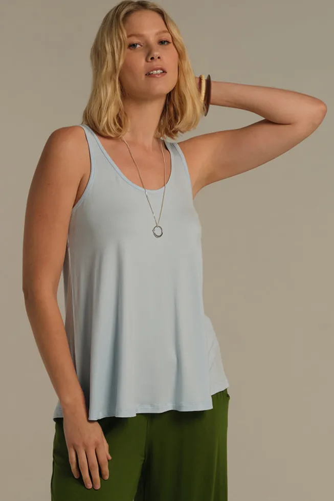 Relaxed Bamboo Singlet - Powder Blue
