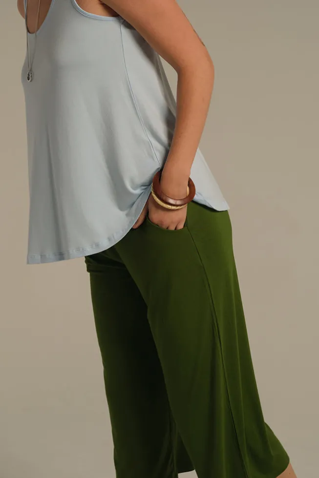 Relaxed Bamboo Singlet - Powder Blue
