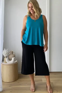 Relaxed Bamboo Singlet - Teal