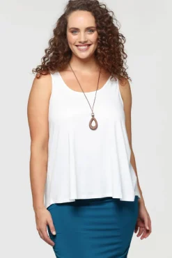 Relaxed Bamboo Singlet - White