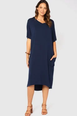 Samara Dress - Navy