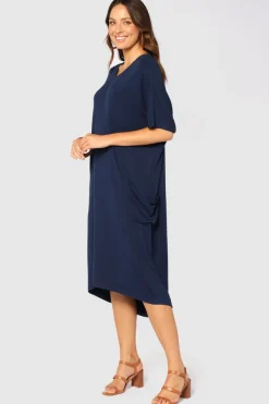 Samara Dress - Navy
