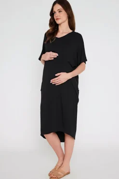 Samara Maternity Dress - Black