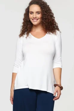 3/4 Sleeve St Tropez - White