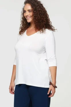 3/4 Sleeve St Tropez - White