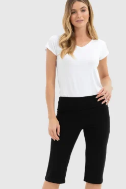 Softline Crop Pants - Black