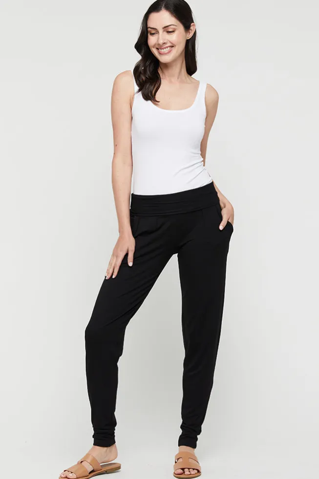 Softline Slouch Pants - Black