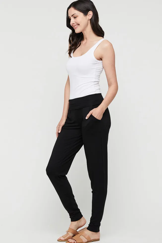 Softline Slouch Pants - Black