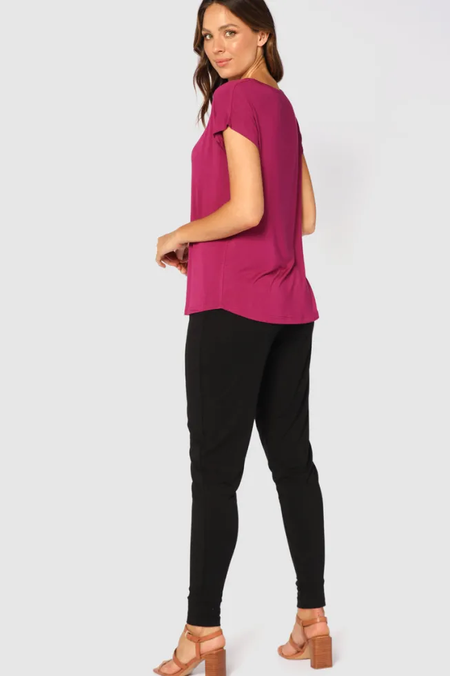 Softline Slouch Pants - Black