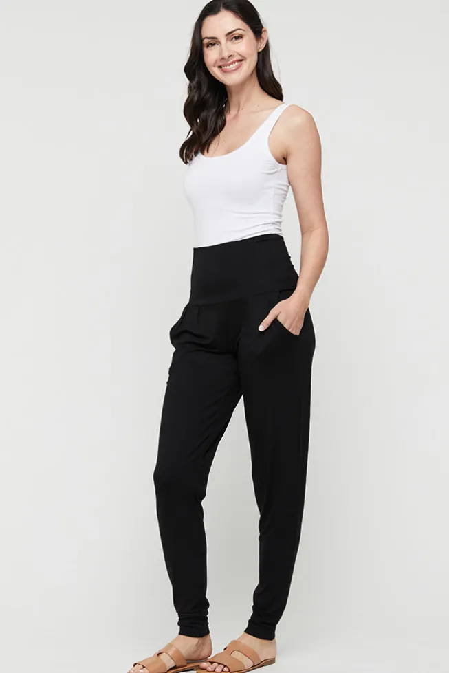 Softline Slouch Pants - Black