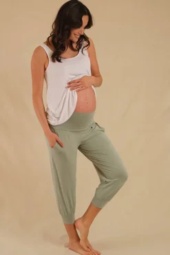 Summer Slouch Maternity Pant - Sage