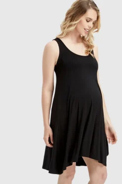 Swing Maternity Dress - Black