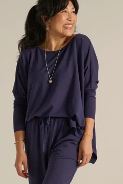 Terry Relax Boatneck - Indigo