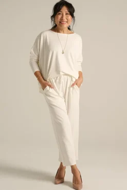 Terry Relax Boatneck - Soft White