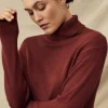 Turtleneck Knit - Burnt Brick