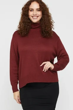 Turtleneck Knit - Burnt Brick