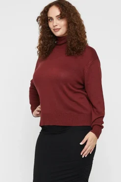 Turtleneck Knit - Burnt Brick