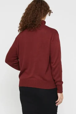 Turtleneck Knit - Burnt Brick