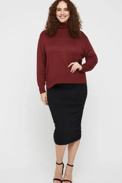 Turtleneck Knit - Burnt Brick