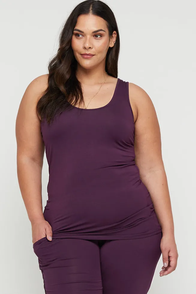 Vest Top - Plum