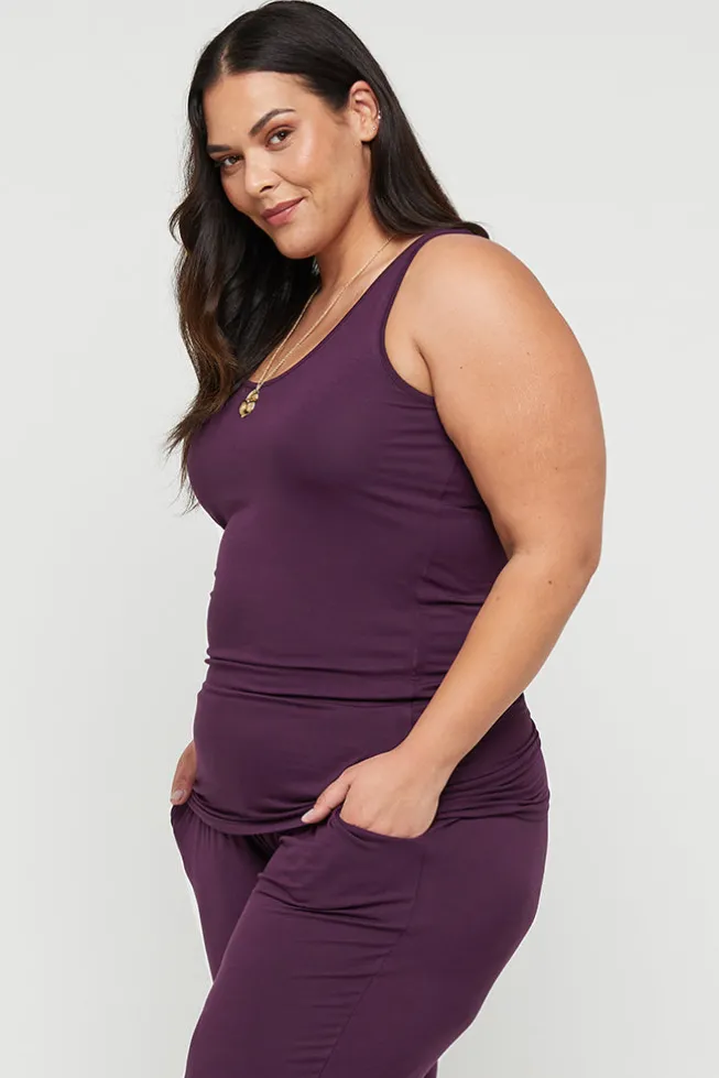 Vest Top - Plum