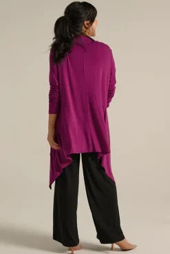 Waterfall Cardigan - Berry