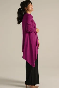 Waterfall Cardigan - Berry
