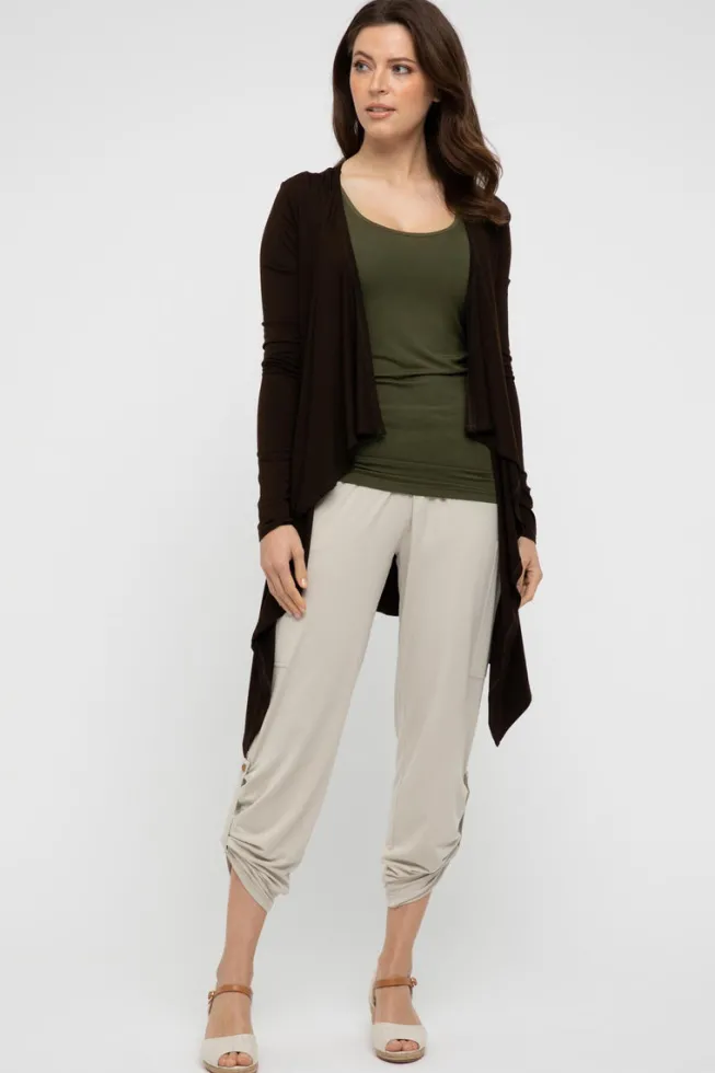 Waterfall Cardigan - Chocolate