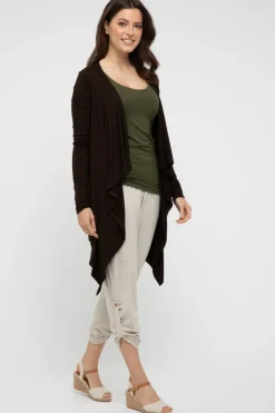 Waterfall Cardigan - Chocolate